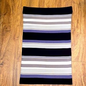 Loft Striped Sweater Pencil Skirt